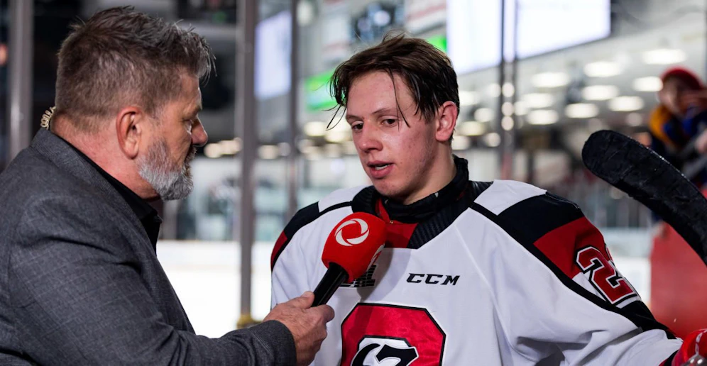 Mega-Talent Marco Rossi ist bereits ein gefragter Interview-Partner.