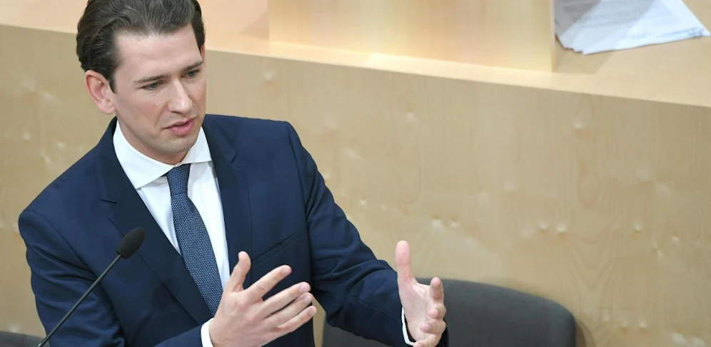 Der damalige Bundeskanzler Sebastian Kurz (ÖVP) während einer Nationalratssitzung 