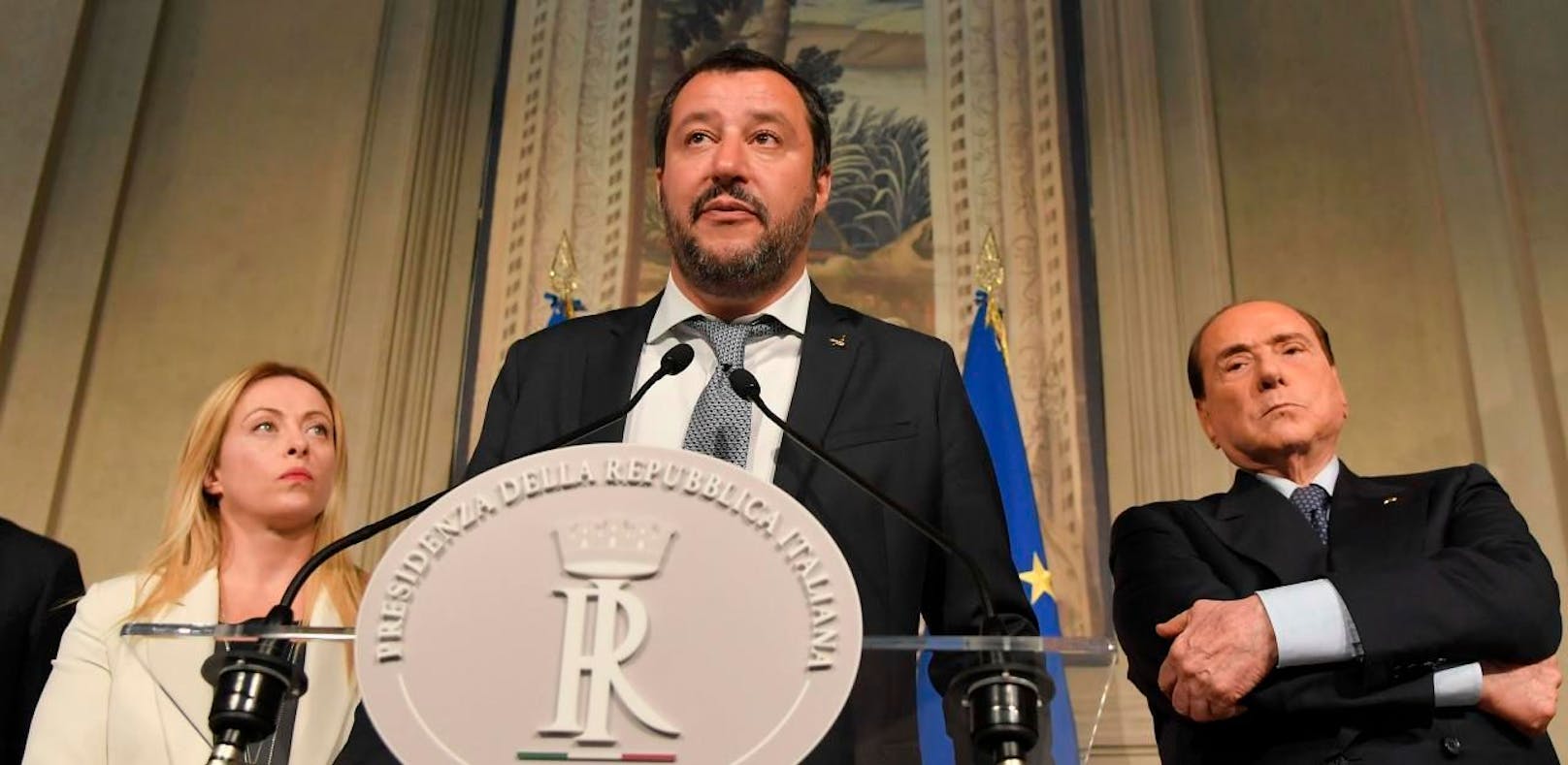 Matteo Salvini von der fremdenfeindlichen Lega Nord.