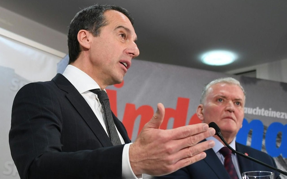 Klausur des SPÖ-Bundesparteipräsidiums in Maria Taferl (NÖ): SP-Chef Chrisitan Kern und der Landesparteivorsitzende von Niederösterreich, Franz Schnabl