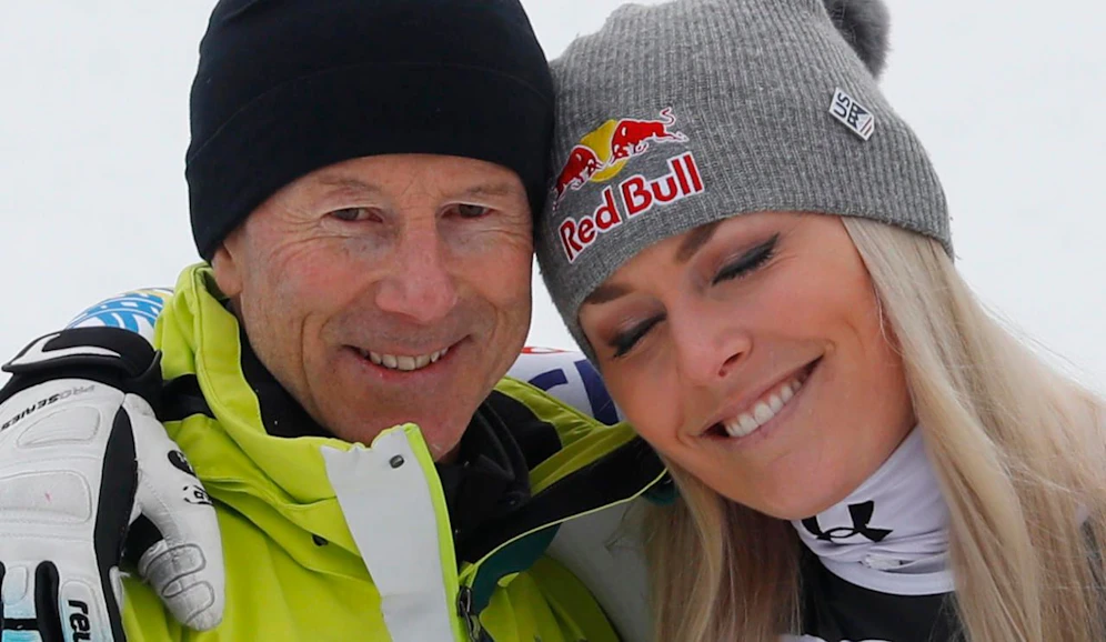 Lindsey Vonn (r.) mit ihrem großen Vorbild Ingemar Stenmark.