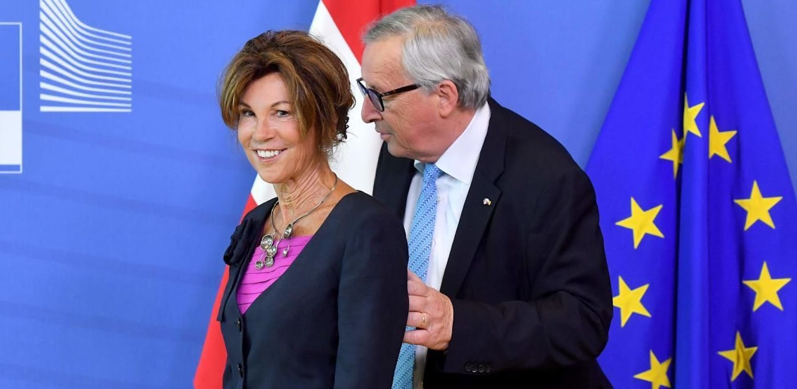 Bierlein in Brüssel, Juncker mit Flirt-Attacke