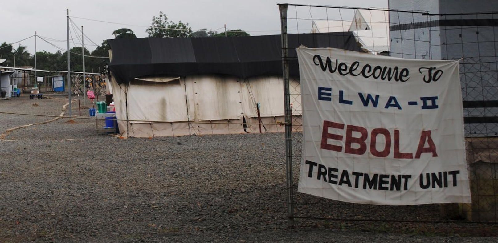 Ein Behandlungszentrum für Ebola-Kranke in Paynesville, Liberia.