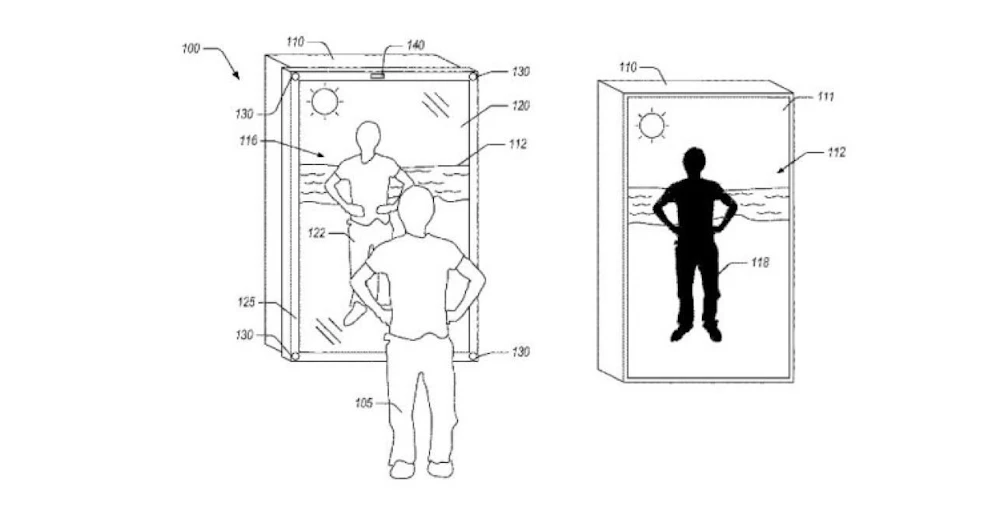 Amazon hat das Patent für diesen "Blended Reality"-Spiegel eingereicht.