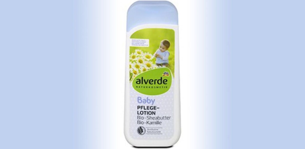 DM ruft das Produkt "Alverde Baby Pflege­lotion Bio-Sheabutter Bio-Kamille" zurück.