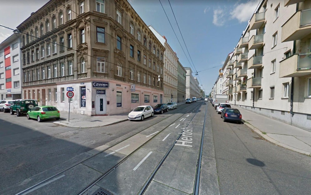 Blick in die Herbststraße im 16. Wiener Gemeindebezirk Ottakring