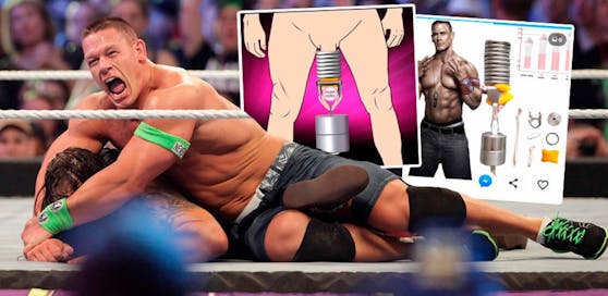 John Cena "wirbt" für Gerät zur Penisvergrößerung.