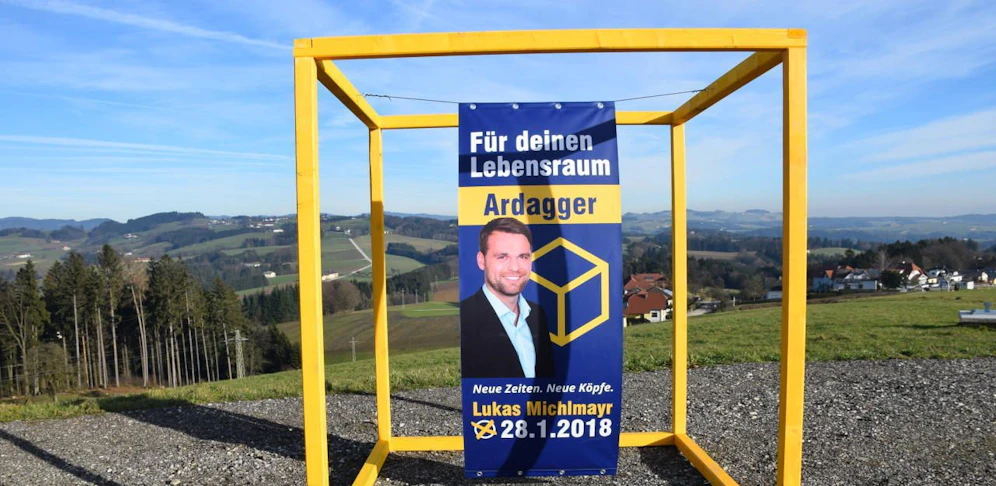 Dieser Würfel in Ardagger ist einer von 25. 