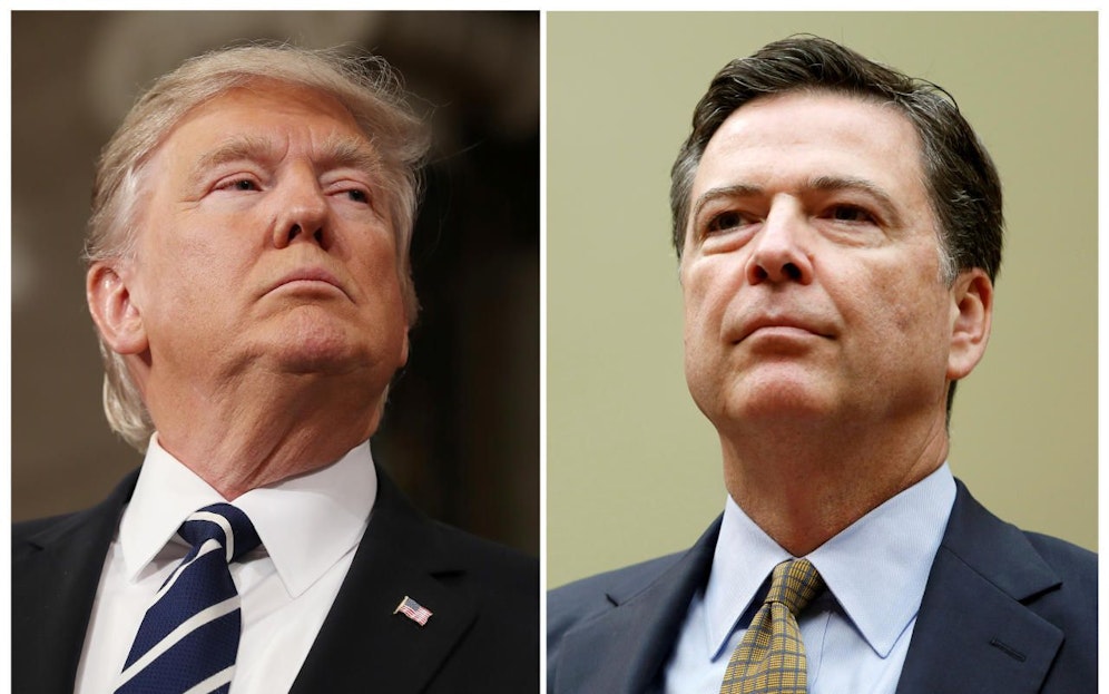 US-Präsident Donald Trump, Ex-FBI-Chef James Comey.