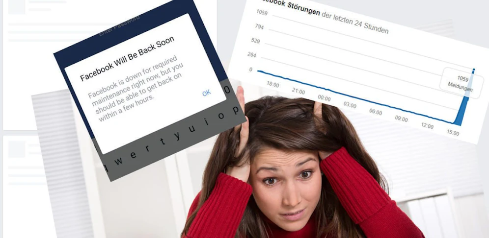 Auf Twitter klagten Nutzer über technische Probleme bei den anderen sozialen Netzwerken.