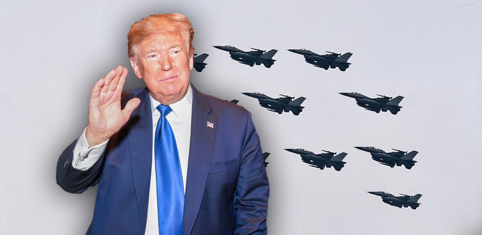 Donald Trump lässt die Jets kreisen