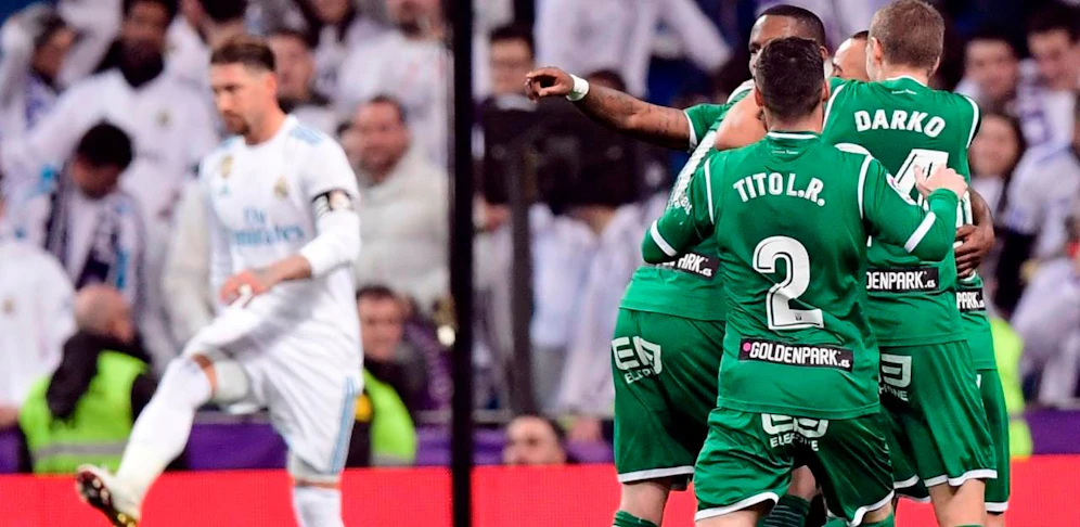 Real Madrid rutschte gegen Außenseiter Leganes im Cup aus.