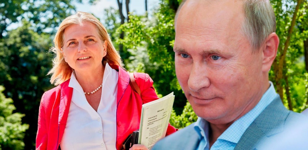 Karin Kneissl machte ihre Hochzeit durch die Einladung des russischen Präsidenten zum politischen Großereignis.