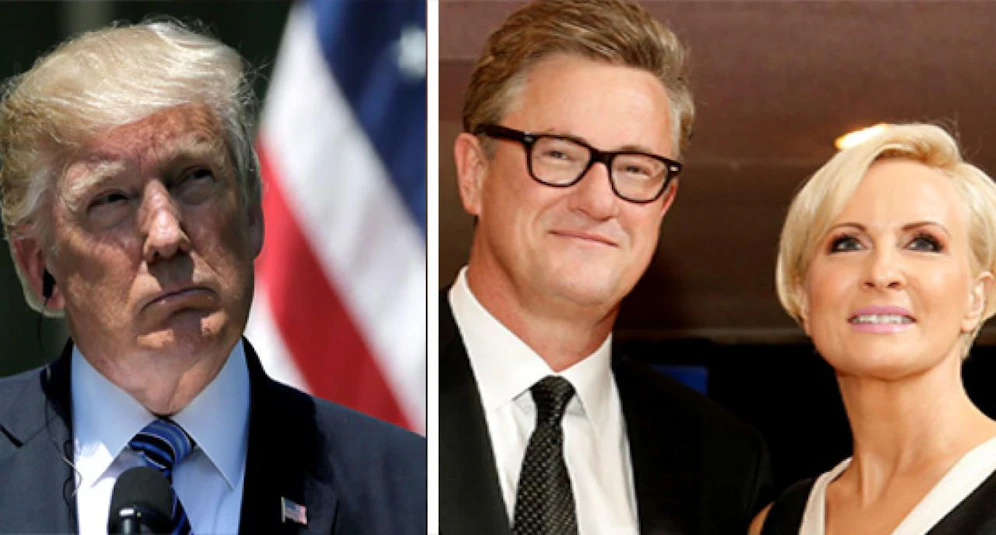 Trump/Joe Scarborough und Mika Brzezinski 