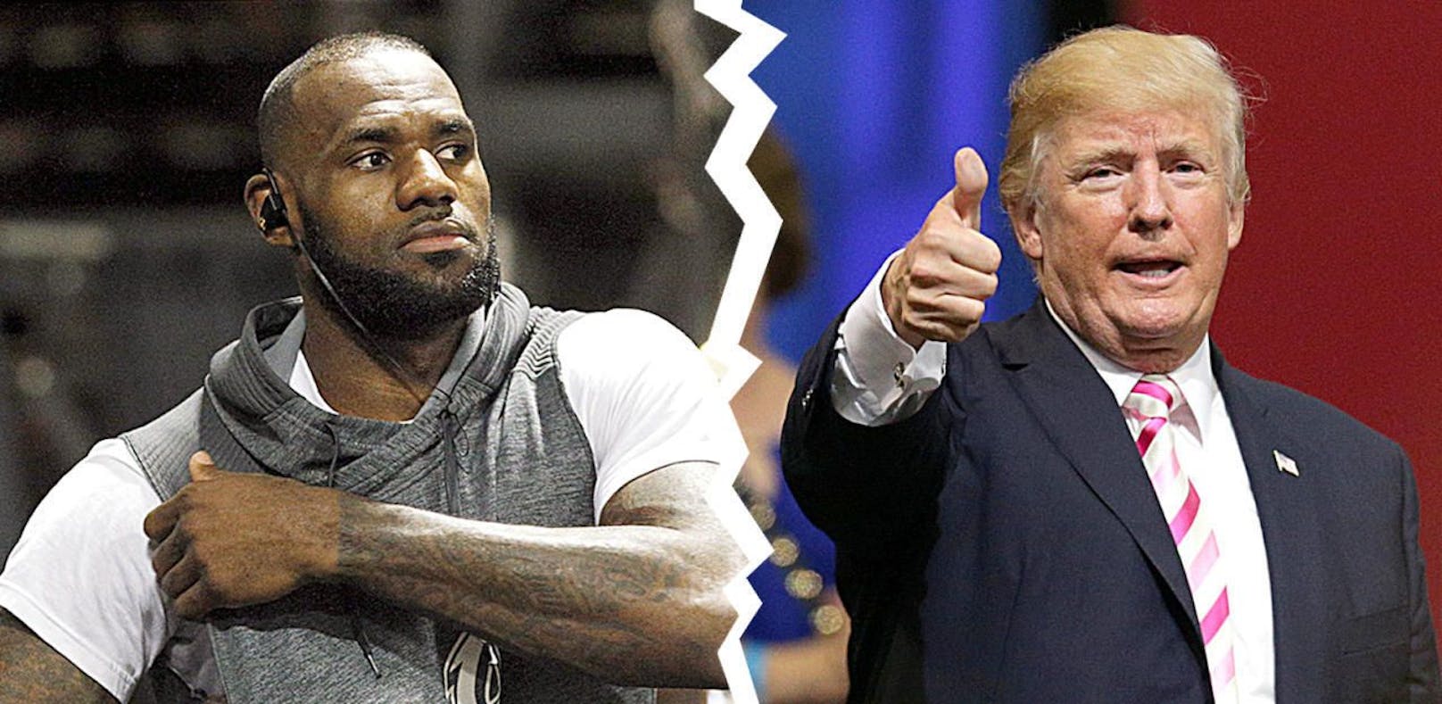 Werden mit Sicherheit keine Freunde mehr: Basketball-Superstar LeBron James und US-Präsident Donald Trump.