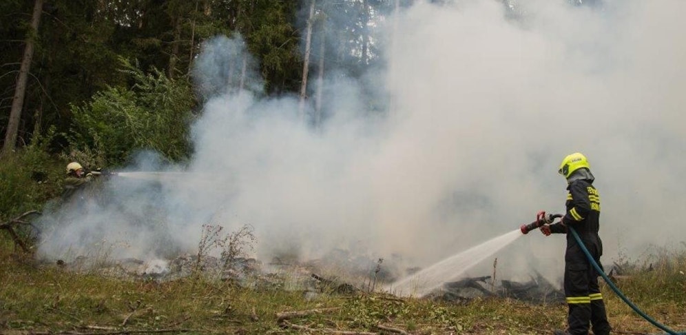 Symbolfoto eines Waldbrandes.