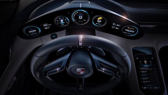 Der Porsche Taycan sprintet in 3,5 Sekunden von 0 auf 100.