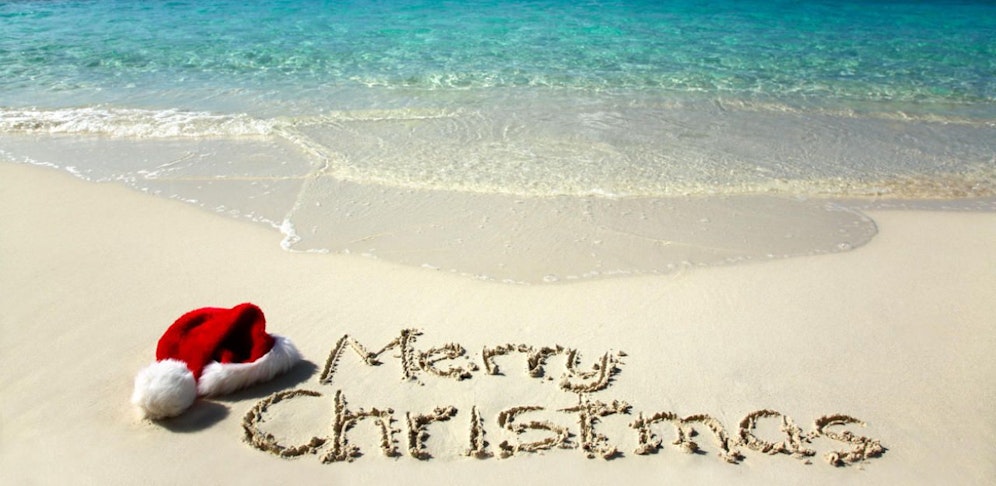 Weihnachten am Strand
