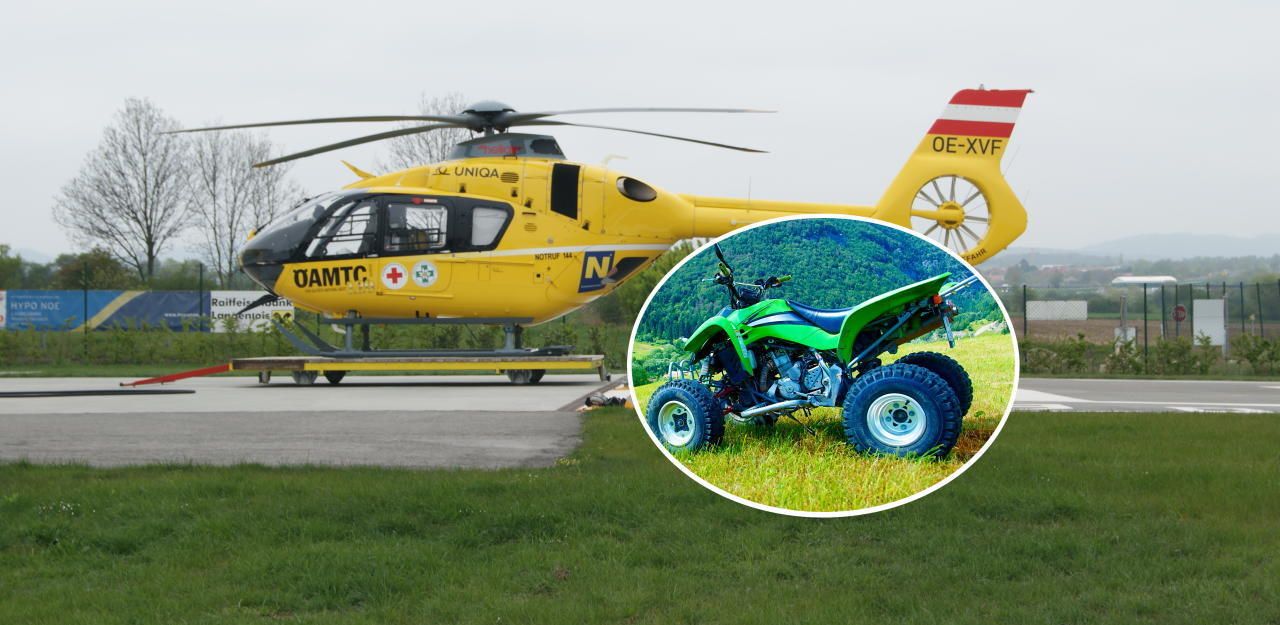 Heute.at - Mehrfacher Überschlag mit Quad – schwer verletzt