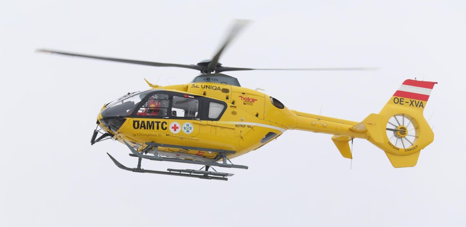 Der Verletzte musste mit dem Helikopter ins Unfallkrankenhaus geflogen werden.