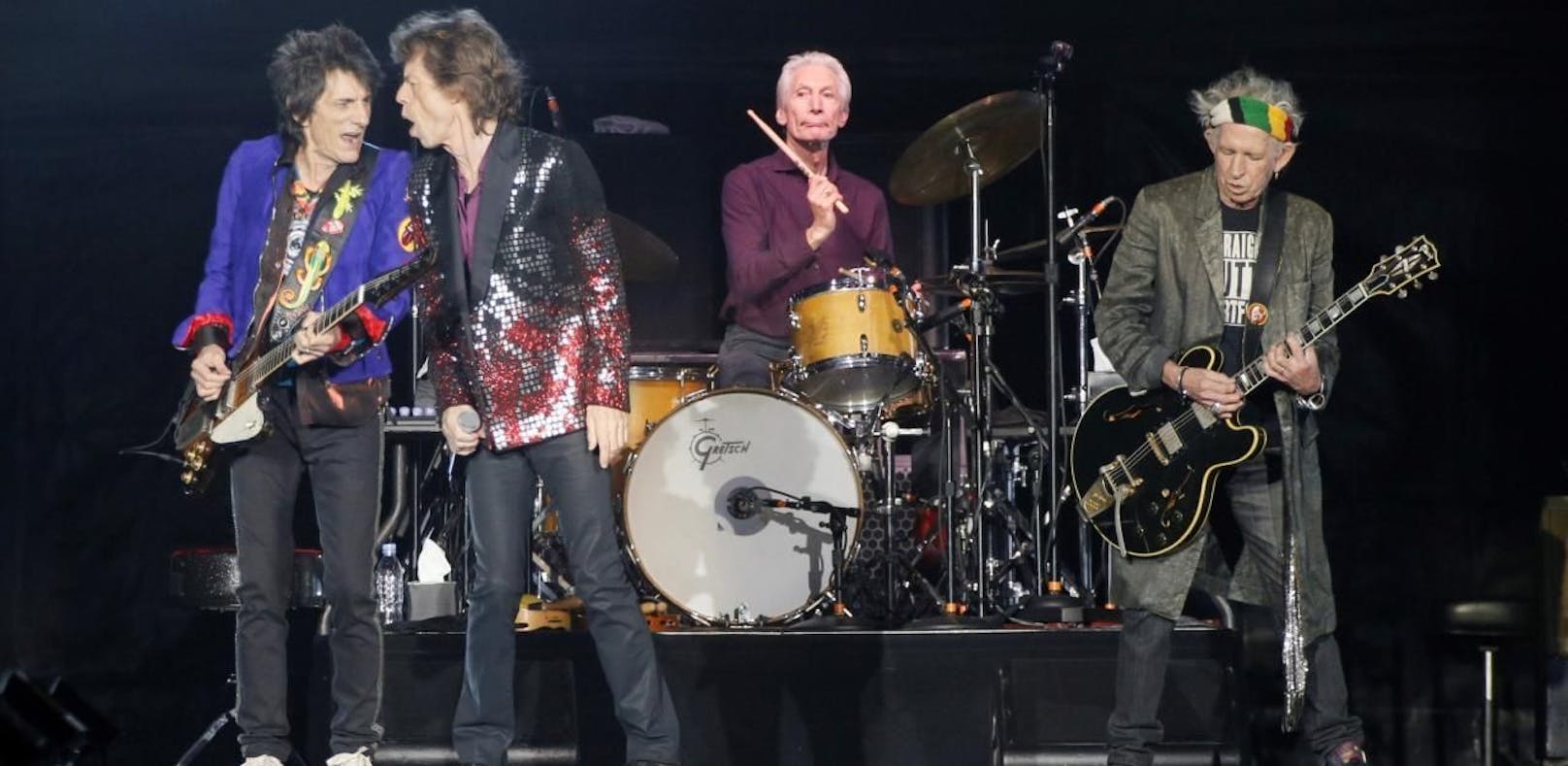 Rolling-Stones-Fans zeigten Wetter die Zunge