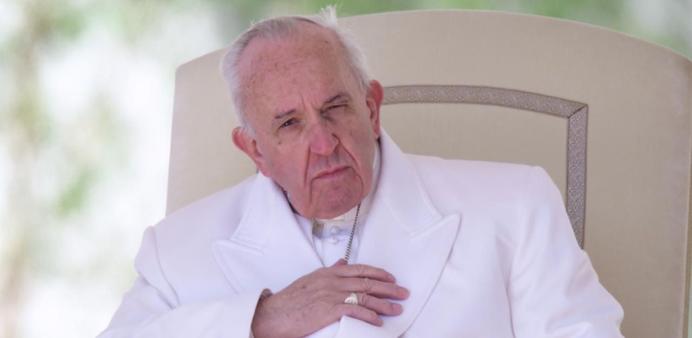 Papst Franziskus wich bei seiner Rede vom vorgegebenen Text ab. 