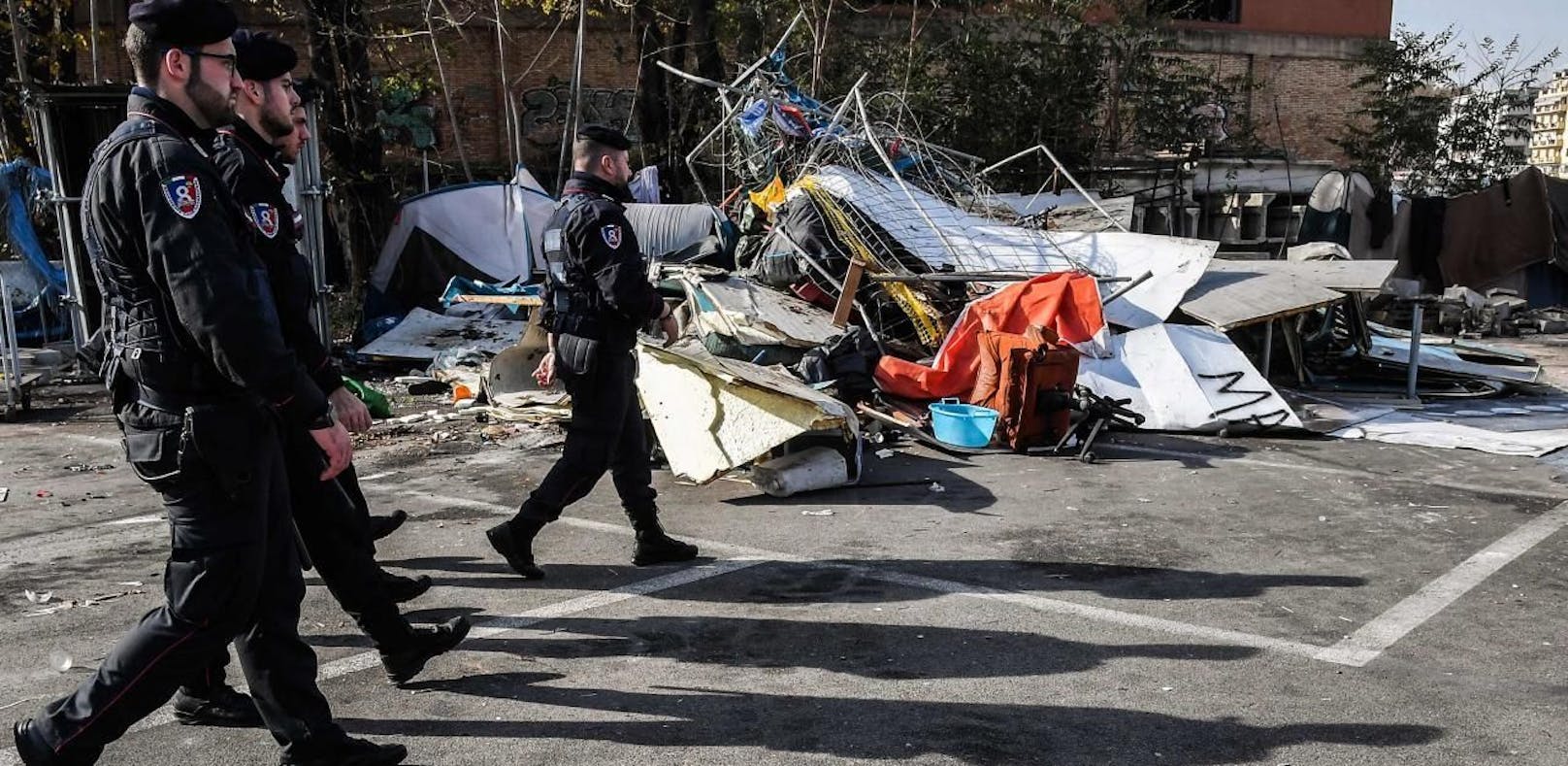Flüchtlingslager in Rom von Salvini entfernt