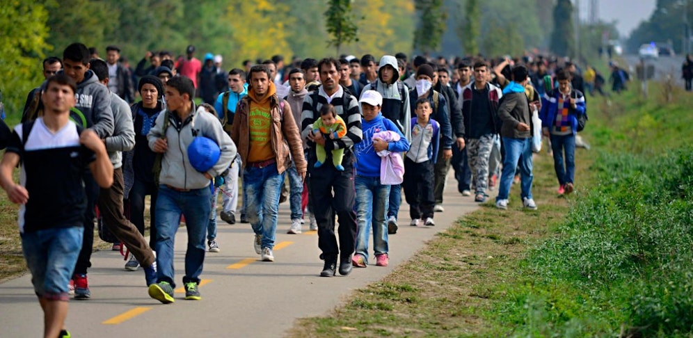 Flüchtlinge in Europa.