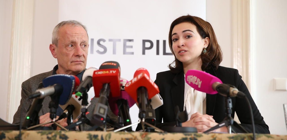 Listengründer Peter Pilz und die Justizsprecherin seiner Liste Alma Zadie präsentierten neue Details zur BVT-Causa.