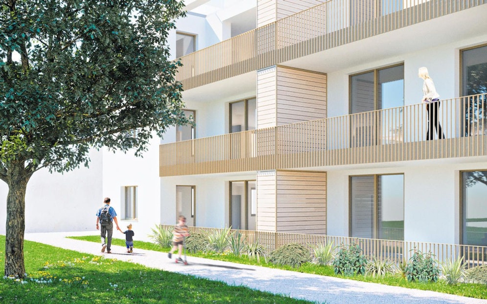 Ob Singles, Paare oder Familien, hier finden mit Balkonen, Terrassen und Gärten mit Blick ins Grüne alle das passende Zuhause.