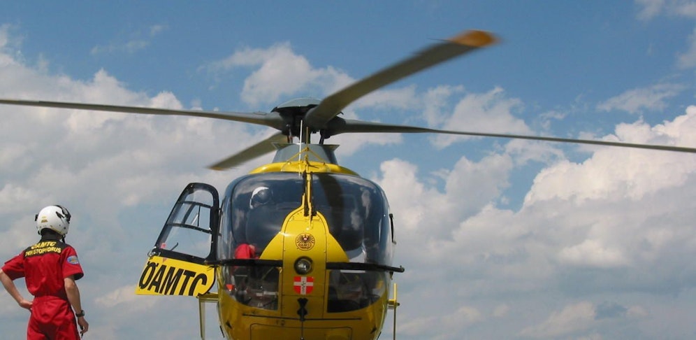 Crew des C 9 flog Unfallopfer ins Spital.