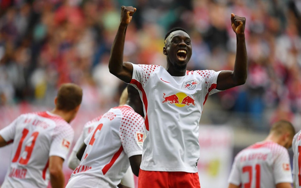 Jean-Kevin Augustin bejubelt seinen Treffer