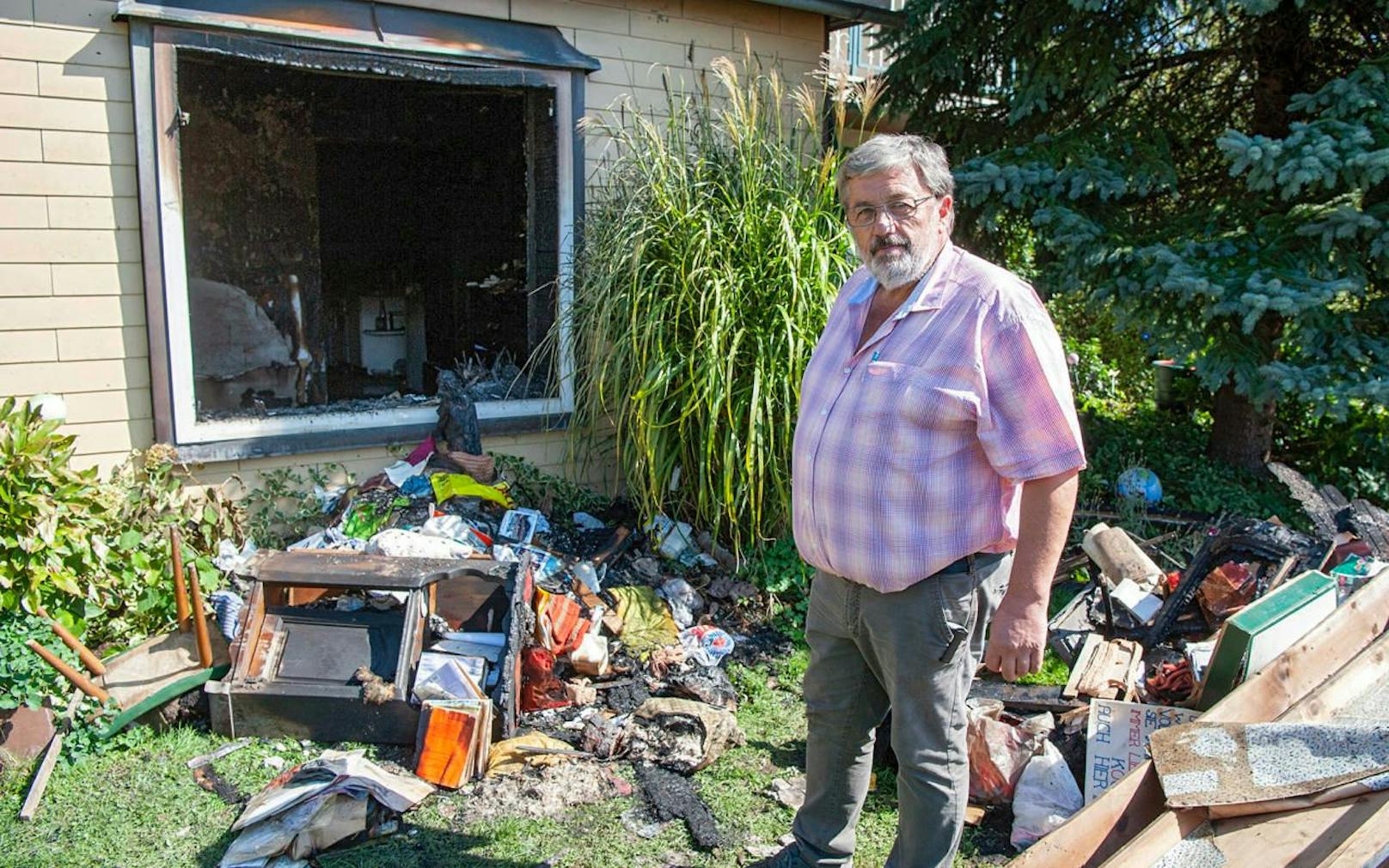 Josef Leimer rettete eine Pensionistin aus einem brennenden Haus.