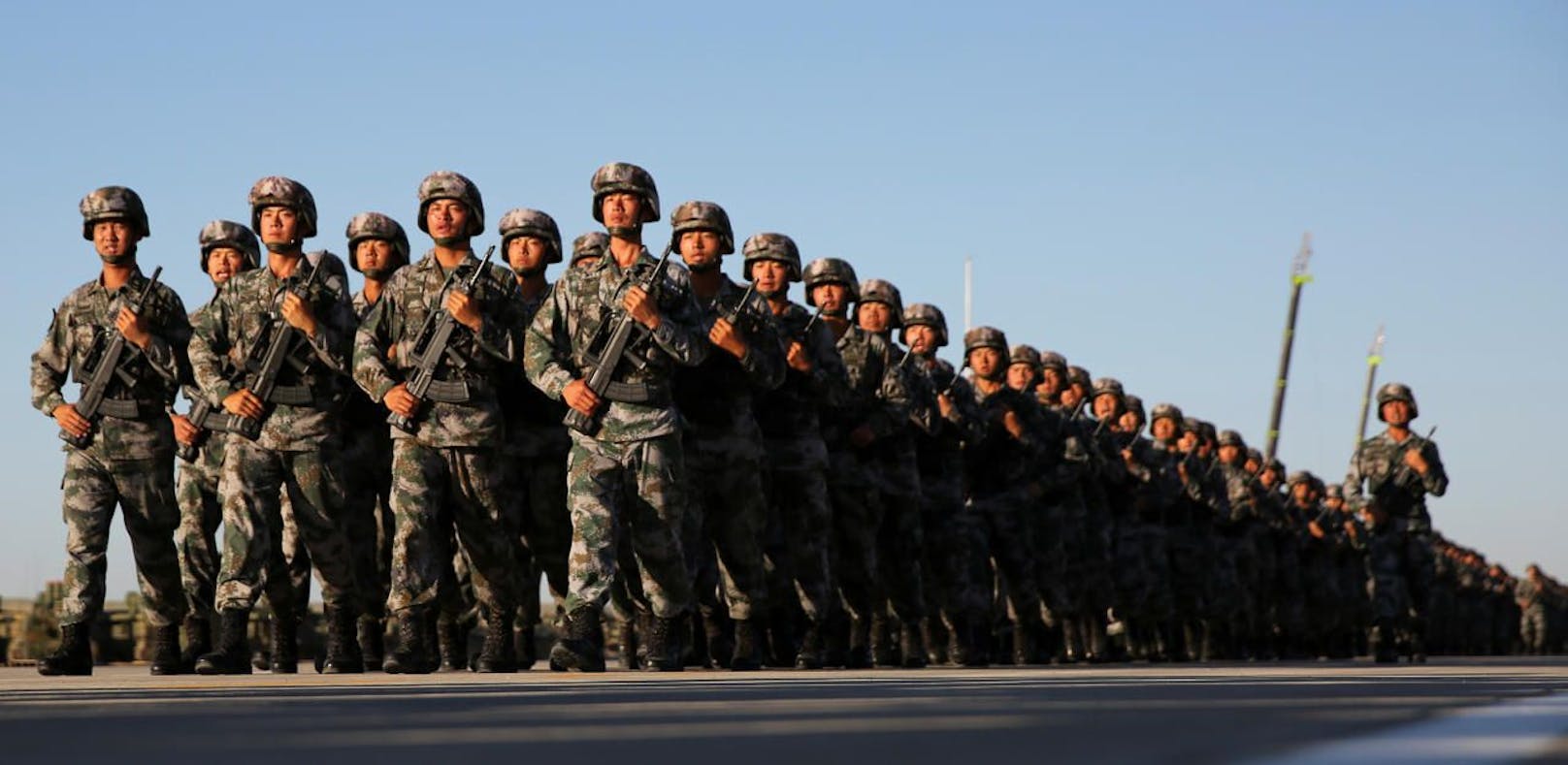 Soldaten der chinesischen Volksarmee.