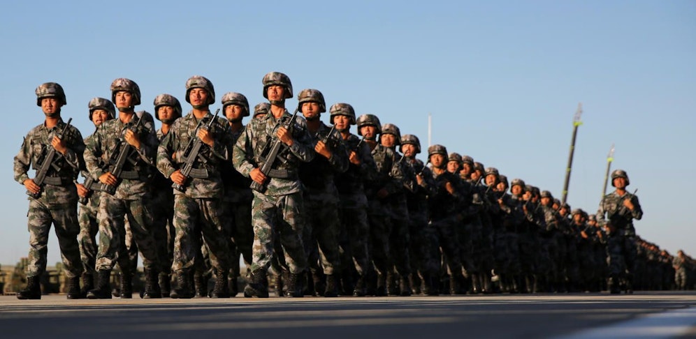 Soldaten der chinesischen Volksarmee.