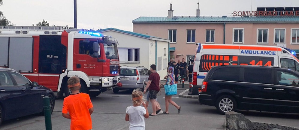 Große Sorge am Montag um eine Besucherin im Laabergbad!