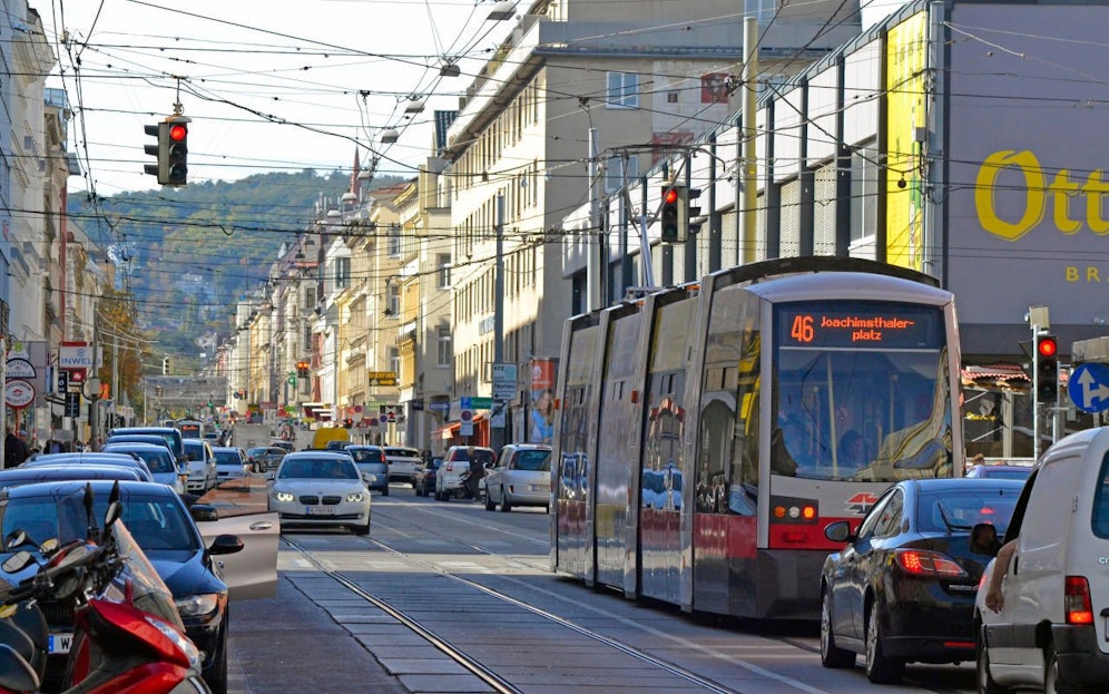Die Thaliastraße im 16. Wiener Gemeindebezirk. Archivbild