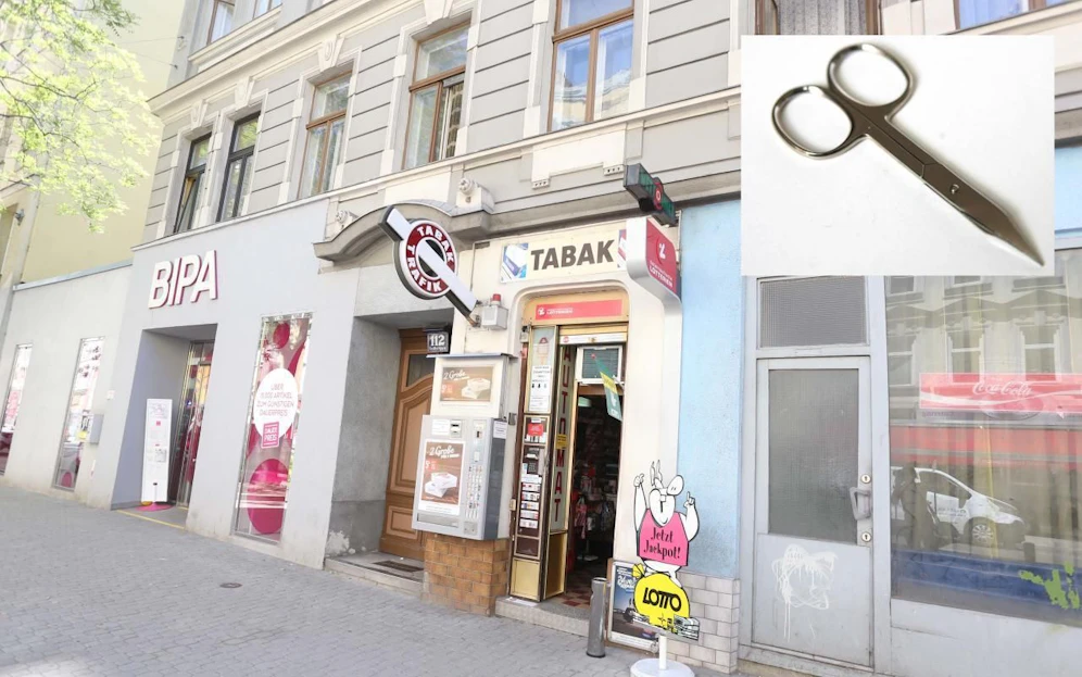 Die Tatwaffe: eine Nagelschere