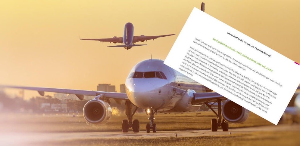 Ein offener Brief wurde am Freitag an Günther Ofner und Julian Jäger, die beiden Vorstände des Airports, geschickt.