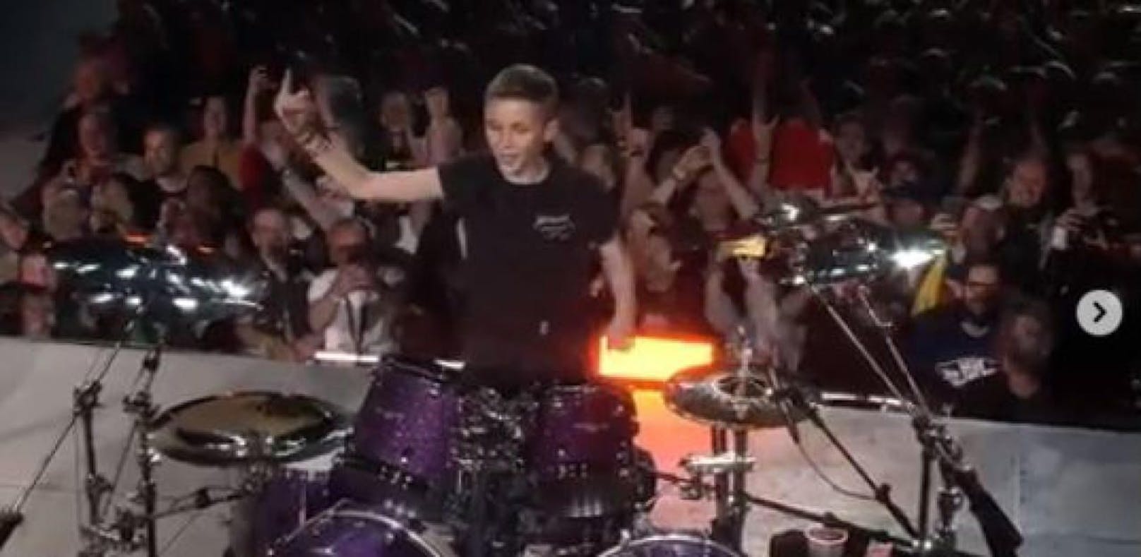 13-Jähriger an den Drums stiehlt Metallica die Show