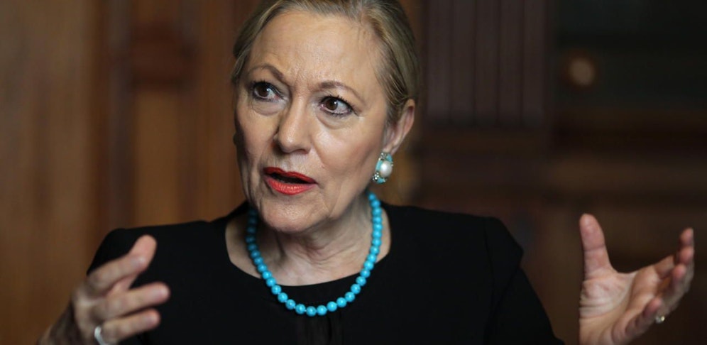 Benita Ferrero-Waldner spricht sich gegen einen FPÖ-Außenminister aus