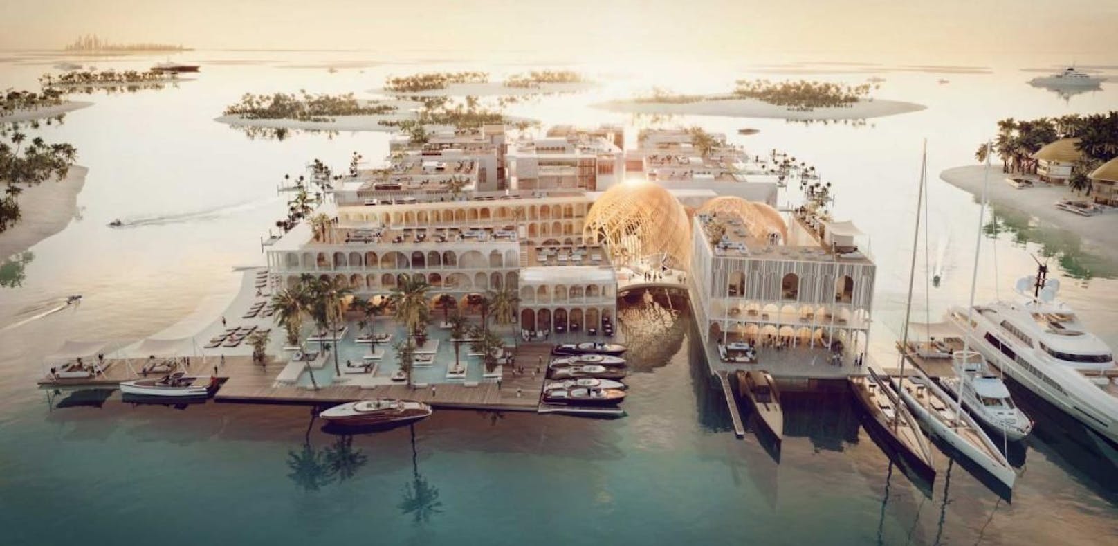 In Dubai entsteht das erste schwimmende Hotel