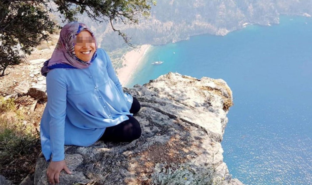 Nach diesem Foto stürzte die Frau in den Tod