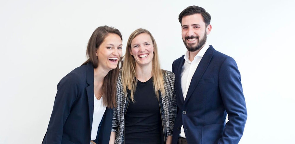 Die Gründer: Lisa-Maria Sommer, Nina Poxleitner und Julian Richter.