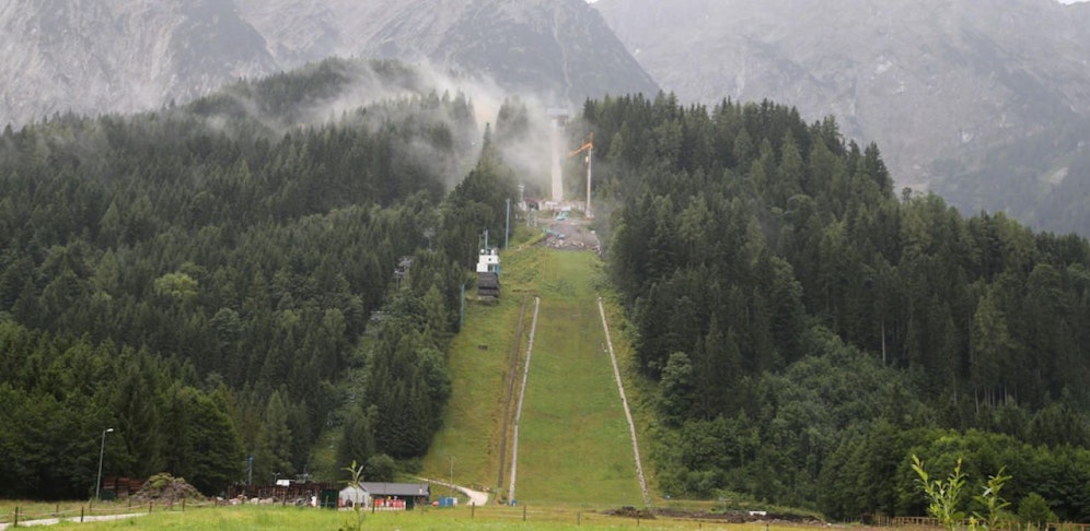 Der Unfall ereignete sich auf der Schiflugschanze am Kulm 