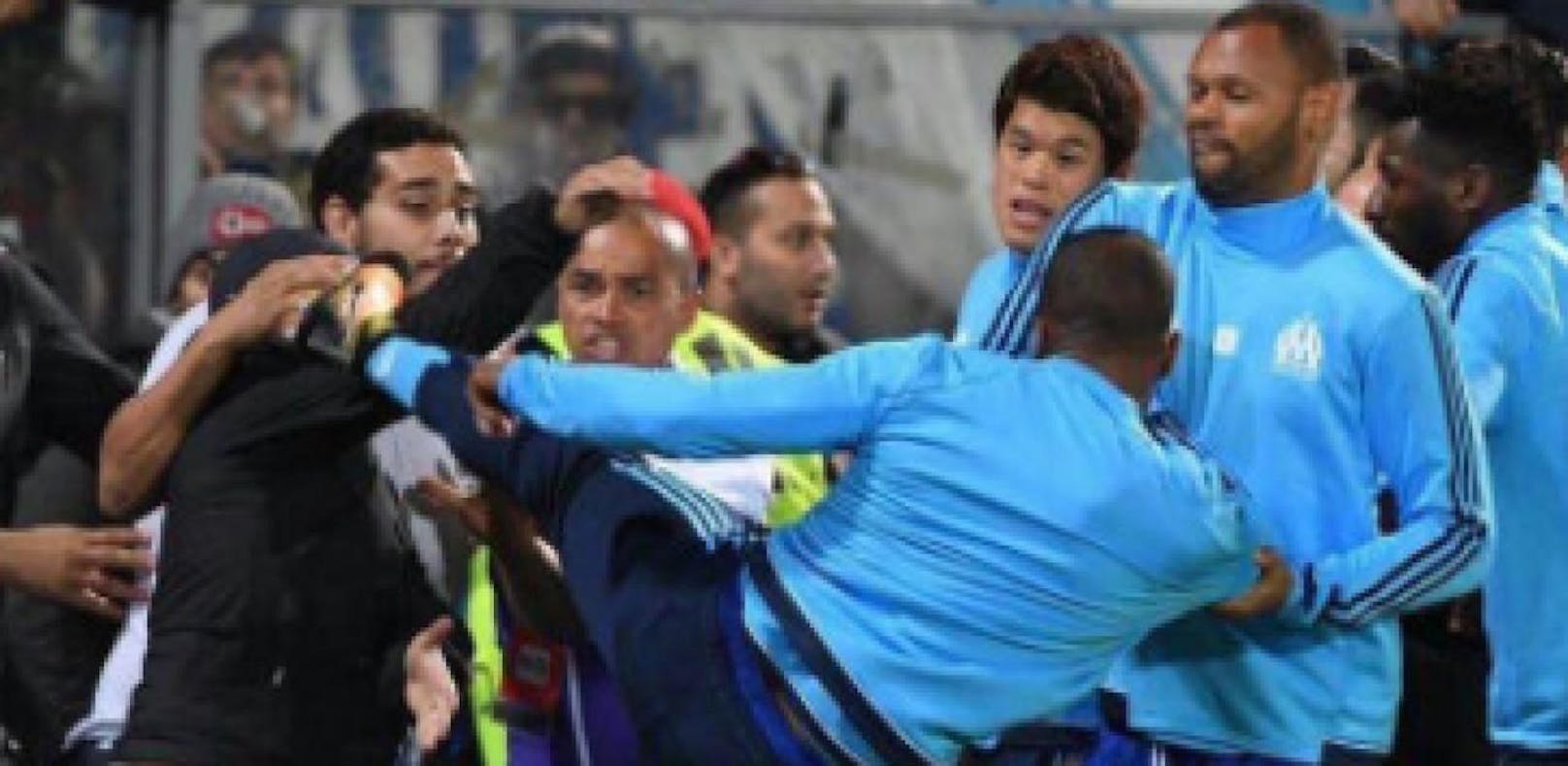 Marseille-Fans schlagen gegen Karate-Evra zurück