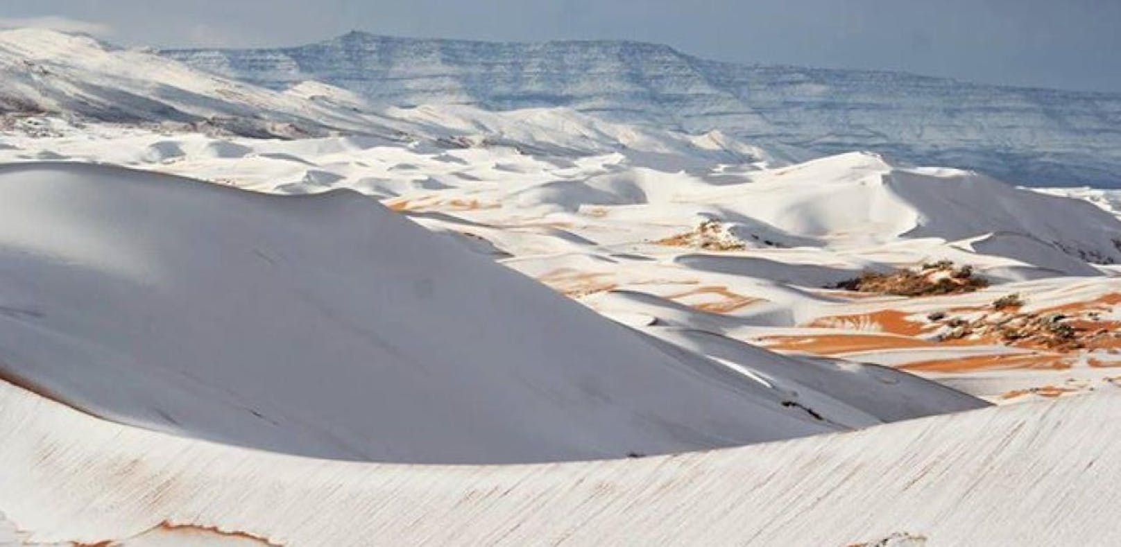 Sogar in der Sahara ist Schnee gefallen