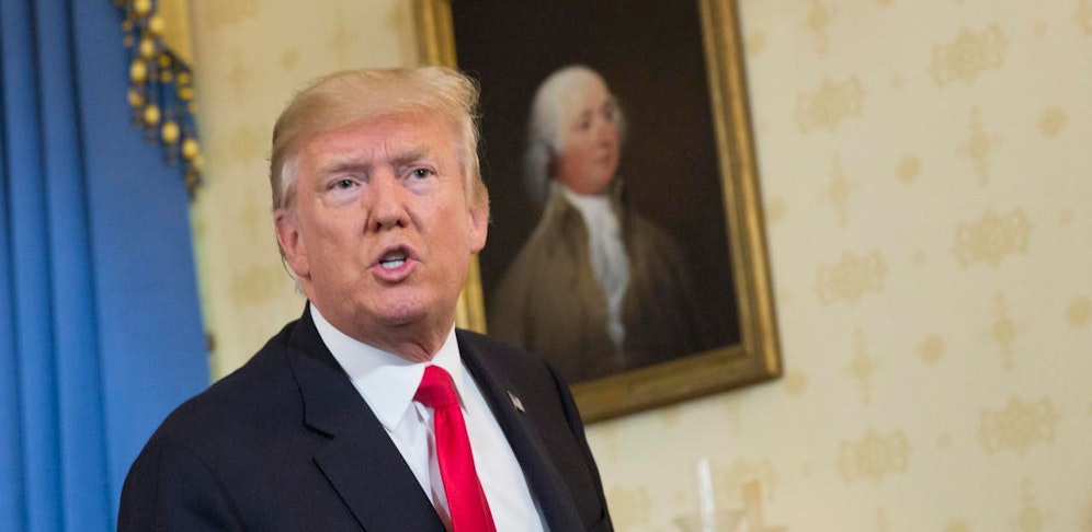 Donald Trump am 24. Juli 2017 im Weißen Haus