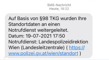 Diese SMS bekam ein Wiener