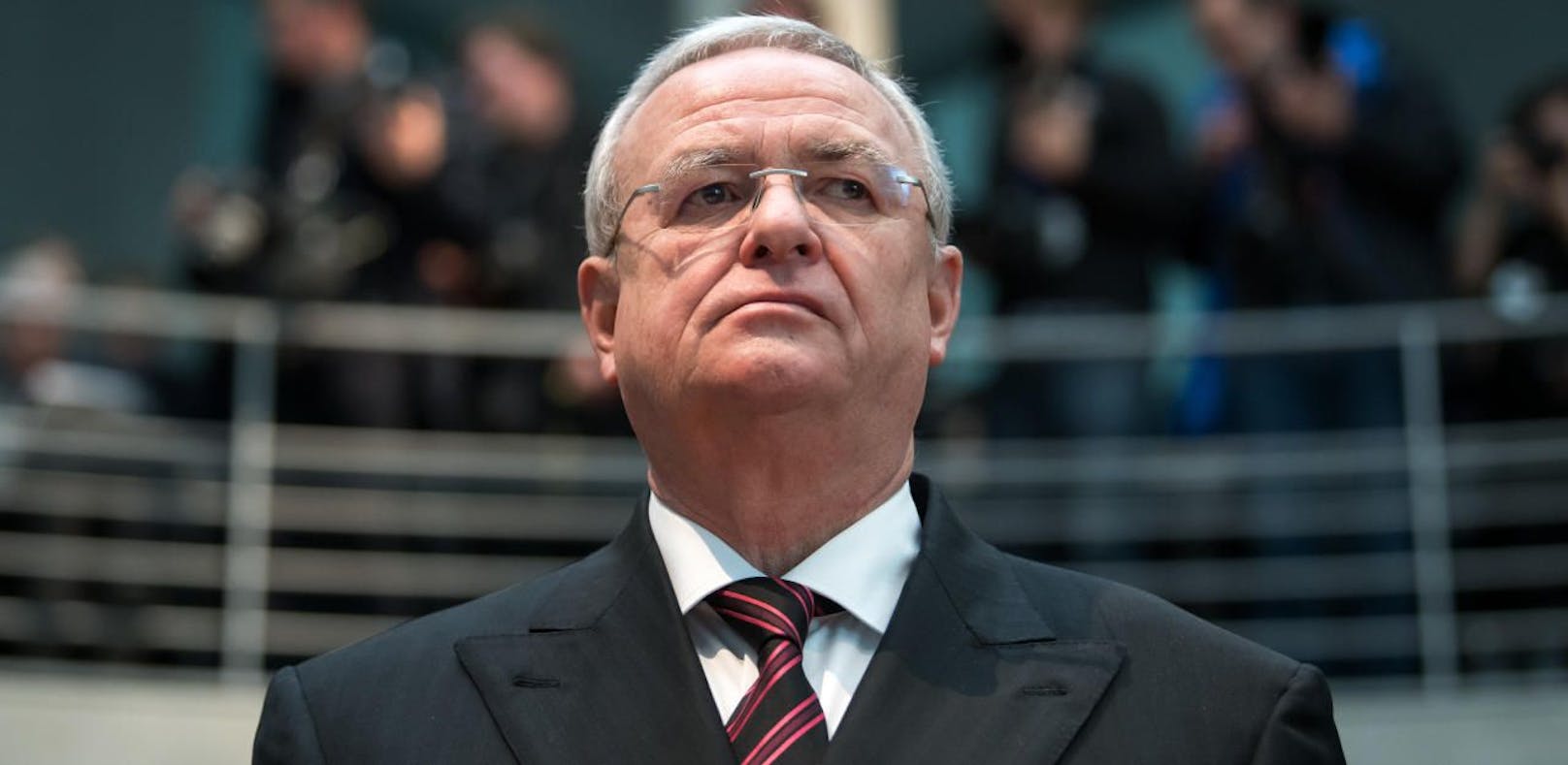 Ex-Volkswagen CEO Martin Winterkorn bei seiner Zeugenaussage im Abgasskandal im Deutschen Bundestag.